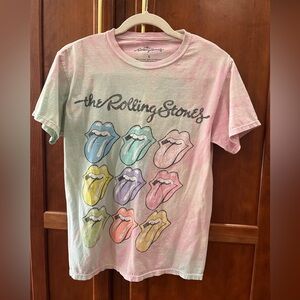 Cotton Rolling Stones tye dye Graphic T-Shirt
